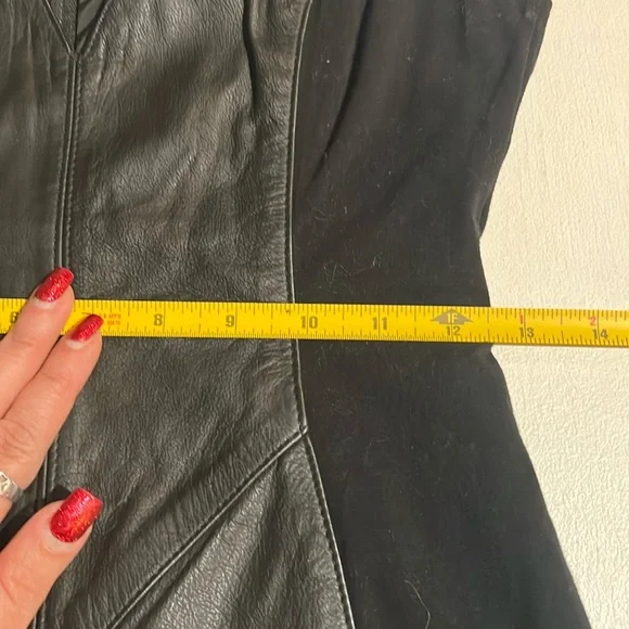 Wilson’s leather dress women’s size medium. Biker, sexy, dark romantic 80’s